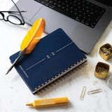 Hakay A5 Spiralli Keten 16 Aylık Akademik Ajanda - Lacivert - 41 Delft Blue