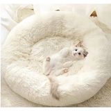 Hakay Beyaz Polar Kedi Yatağı, Yumuşak ve Rahat Uyku Alanı Sunar