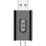 Hakay Bix CB02 2.4g/5g Wifi Carplay Android Auto Kabloludan Kablosuza Çevirici Usb-A Usb-C Çift Uçlu Hibrit Adaptör