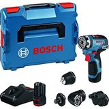 Hakay Bosch Professional 12 V Sistem Akülü Matkap Gsr 12V-35 Fc - Flexiclick Sistemi (2 x 3.0 Ah Akü Dahil, Hızlı Şarj Cihazı Gal 12V-40, 4 x Başlık, L-Boxx)
