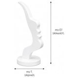 Hakay Dekoratif Gözlük Standı, 13 cm Yükseklik, 7 cm Genişlik, Beyaz - 41 Delft Blue