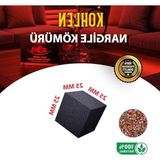 Hakay Doğal Nargile Kömürü 1kg, Uzun Yanma Süresi ve Düşük Kül