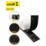 Hakay Dünya Magnet Yapışkanlı Siyah Cırt Cırtlı Bant, 2 mt Amerikan Fermuarı, 2cm Genişlik Cırt Band