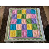 Hakay El Örgüsü Bebek Battaniyesi (Rakamlar) - 58 x 42 cm - 1 x 32 x 27 cm