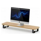 Hakay Ergonomik Ahşap Monitör Standı - 10 cm Yükseltme ile Konforlu Çalışma