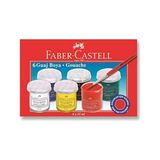 Hakay Faber-Castell Guaj Boya 6 Renk - 5170160400 - 0-Koyu Mavi