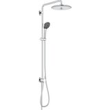 Hakay Grohe Vitalio Joy System 260 Yön Değiştiricili Duş Sistemi | Duvar Dışı Bağlantı | 3 Akışlı Tepe Duşu / 3 Akışlı El Duşu / 1750MM & 800MM Duş Hortumu | Su Tasarruflu | Duş Başlığı | Krom | 27357002 - Adaçayı Yeşili