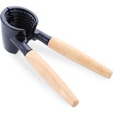 Hakay Ivory Ahşap Saplı Ceviz ve Fındık Kıracağı | Ağır Hizmet Tipi Metal Kabuk Kırıcı, Ev ve Mutfak Için Ergonomik Saplı Sert Kabuklu Kuruyemiş Parçalayıcı (Model: IVO-CK118)