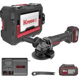 Hakay Kress KUH10.2 20VOLT 4.0AH. Li-Ion Çift Akülü 125MM Kömürsüz Profesyonel Şarjlı Devir Ayarlı Avuç Taşlama