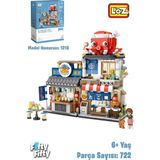Hakay Loz Street Mini Serisi Ahtapot Dükkanı -LZ1218 (722 Parça) Oyuncak Yapım Seti