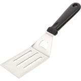 Hakay Mallart® Paslanmaz Çelik Geniş Mutfak Spatulası - Isıya Dayanıklı Sert Plastik Saplı Krep ve Omlet Çevirici, Esnek Balık ve Izgara Spatulası - 0 - 19 L