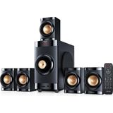 Hakay Mikado MD-381BT 5+1 Usb+Sd+Fm Destekli Multimedia Kumandalı Bluetooth Speaker (Tv Ye Bağlanır Sinema Ses Sistemi) - Ahşap