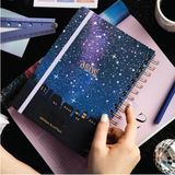 Hakay Motivasyon Sayfaları ile Renkli A5 Spiralli Haftalık Ajanda - 2026 - 41 Delft Blue