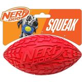 Hakay Nerf Dog Interaktif Squeaker'lı Lastik Futbol Köpek Oyuncağı, Hafif, Dayanıklı ve Suya Dayanıklı, Orta/büyük Irklar Için 15 cm Çap, Tek Birim, Kırmızı