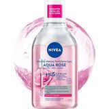 Hakay Nıvea Aqua Rose Gül Suyu ve Serum Içeren Çift Fazlı Micellar Makyaj Temizleme Suyu 400ML,YÜZ Göz Dudak, Spf Filtrelerini Temizler