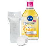Hakay Nıvea Aydınlatıcı Serum Içerikli Micellar Makyaj Temizleme Suyu 400ML, Serum Içerikli, Pamuk Hediyeli