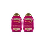Hakay Ogx Keratin Oil Şampuan 385 ml + Bakım Kremi 385 ml 2'li Set