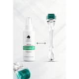 Hakay - Orijinal Titanyum Iğneli - 0,5mm 540 Iğneli Dermaroller - Biberiye Suyu Seti Dökülme Karşıtı 100ML