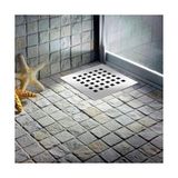 Hakay Paslanmaz Çelik Kare Delikli Banyo Yer Süzgeç Izgarası Üst Kapak – 10X10 cm Süzgeçlerle Uyumlu Dayanıklı Yedek Kapak - Acı Yeşil