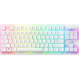 Hakay Razer Deathstalker V2 Pro Tkl (Ckicky) - Kablosuz Düşük Profilli Rgb Tenkeyless Optik Klavye (Uzun Pil Ömrü, Ince Kasa, Lazer Kazınmış Tuş Kapakları) Abd Düzeni/cıva, Beyaz