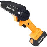 Hakay Rbt CS-100 Akülü Zincirli Ağaç Kesme Testeresi – Mini, Tek Elle Kullanım, Hafif ve Kompakt, Kablosuz Şarjlı Budama, Dal Kesme ve Odun Kesme Makinesi (Bahçe, Hobi) - 001-Renkli