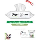 Hakay Sleepy 3'lü Natural Yenidoğan Islak Mendili 90 Adet ve Rosıe