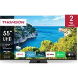 Hakay Thomson 55 Inç (139 Cm) 4K Ultra Hd Google Tv, HDR10, Dolby Audio, Google Assistant, Chromecast Built-In, HDMI 2.1, Döner Stand, Wi-Fi, Uydu Alıcılı Akıllı LED Tv