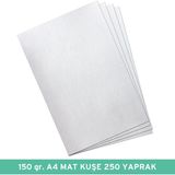 Hakay Umur 150 gr A4 Mat Kuşe Kağıt, 250 Yaprak
