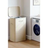 Hakay Valletta Paloma 60L Tek Yıkanabilir Bölmeli Katlanabilir Kumaş Kirli Çamaşır Sepeti Cappuccino Beige