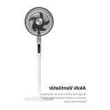 Hakay Xenon Smart Akıllı Vantilatör | 60W Mobil Kontrol Wifi Kumandalı 3 Kademeli Sessiz Ayaklı Vantilatör X7430 [enerji Sınıfı A++]