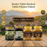 Hakbur Bozkır Yöresel Ata Tohum Altın Susam Tahin Kavrulmuş 2 Adet 930 gr & Köy Üzüm ve Dut Pekmezi 950GR (vegan) - 3,75 kg