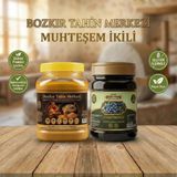 Hakbur Bozkır Yöresel Ata Tohum Altın Susam Taş Değirmen Kavrulmuş Tahin 935 gr -Geleneksel Andız Pekmezi 950GR(doğal&katkısız) - 1,88 kg
