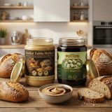 Hakbur Bozkır Yöresel Bozkır Tahin Merkezi Muhteşem Ikili Altın Susam Kavrulmus Tahin 600 gr - Dut Pekmezi 800 Gr(Katkısız) - 1,4 kg