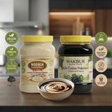 Hakbur Bozkır Yöresel Bozkır Tahin Merkezi Muhteşem Ikili Beyaz Tahin 935 Gr- Köy Üzüm Pekmezi 950 gr (Doğal&katkısız - 1900 gr