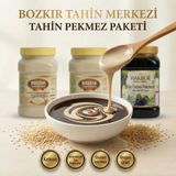Hakbur Bozkır Yöresel Bozkır Tahin Merkezi Taş Değirmen Beyaz Tahin 935 gr 2 Adet & Köy Üzüm PEKMEZI950GR (Katkısız) - 2,7 kg