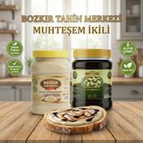 Hakbur Bozkır Yöresel Bozkır Tahin Merkezi Taş Değirmen Beyaz Tahin 935 gr - Geleneksel Dut Pekmezi 950 Gr(Katkısız) - 1,9 kg