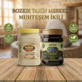 Hakbur Bozkır Yöresel Bozkır Tahin Merkezi Taş Değirmen Beyaz Tahin 935GR - Geleneksel Andız Pekmezi 950 gr (Katkısız) - 1,95 kg