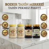 Hakbur Bozkır Yöresel Geleneksel Taş Değirmen Doğal Beyaz Tahin 935 gr 2 Adet & Geleneksel Üzüm &keçiboynuzu Pekmezi 950 G - 3,75 kg