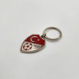 Hakemsizsiniz Metal Anahtarlık - Gümüş/kırmızı