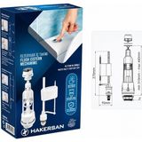 Hakersan Pure Rezervuar Iç Takımı Altan Su Girişli Universal Klozet Rezervuar Mekanizması - HAKERSAN MAVİ