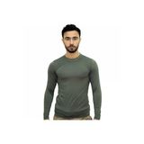 Haki Askeri Termal Microfiber Uzun Kol Tişört- Mikrofiber Spor Tişörtü