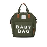 Haki Baby Bag Baskılı Cepli Anne Bebek Bakım Sırt Çantası M000005163