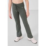 Haki Esnek Standart Fit Basic Performans Ispanyol Paça Kız Çocuk Tayt - 75193 - 8 - 9 Yaş