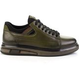 Haki Hakiki Deri Erkek Sneaker E01398142843