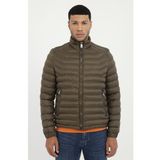 Haki Kapitone Slim Fit Erkek Mont