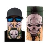 Haki Kuru Kafa Baskılı Buff Bandana 25X48 cm