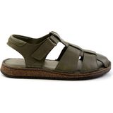 Haki Leather Erkek Sandalet E05433011043