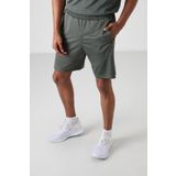 Haki Polyester Kalın Yumuşak Comfort Fit Erkek Şort - 81271