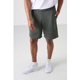 Haki Polyester Kalın Yumuşak Comfort Fit Erkek Şort - 81272