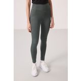 Haki Polyester Standart Fit Esnek Performans Kadın Tayt - 94666